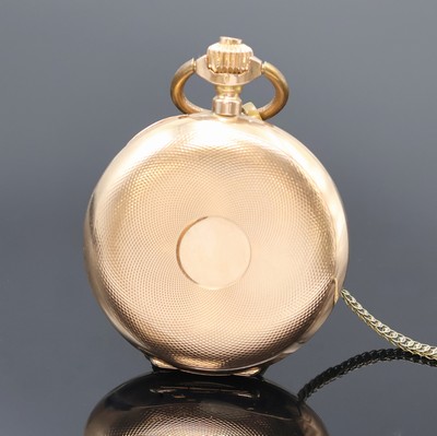 27035867b - SYSTEME GLASHÜTTE schwere Herrensavonette in RG 585/000 an Kette in GG 585/000, Schweiz ...