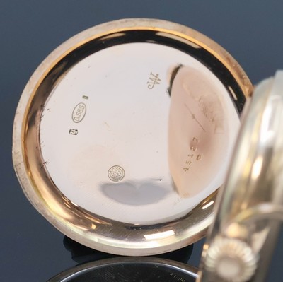 27035867d - SYSTEME GLASHÜTTE schwere Herrensavonette in RG 585/000 an Kette in GG 585/000, Schweiz ...