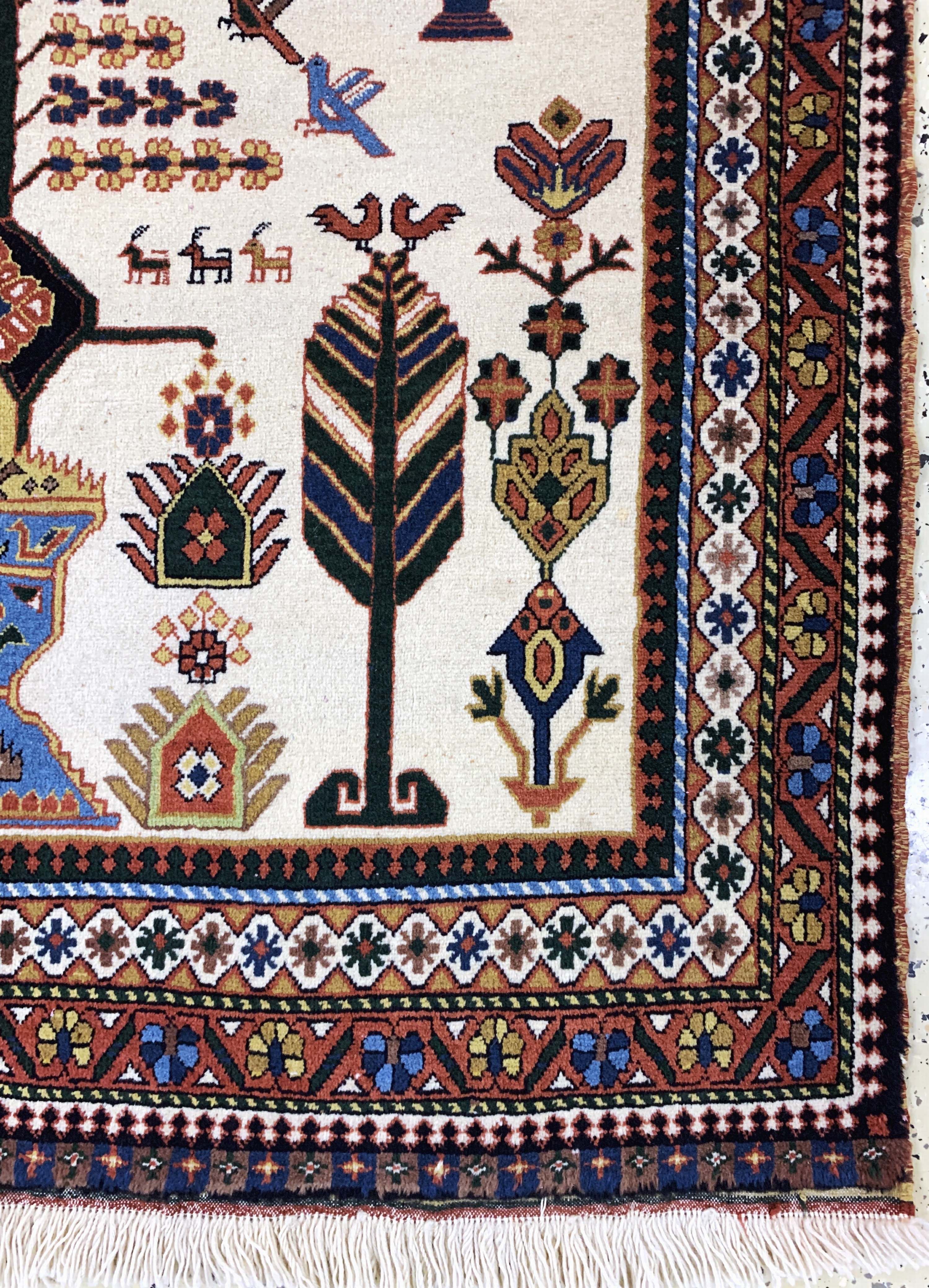 Detail a: Afschar, Persien, Ende 20.Jhd, Wolle auf Wolle, ca. 200 x 130 cm, EHZ: 2