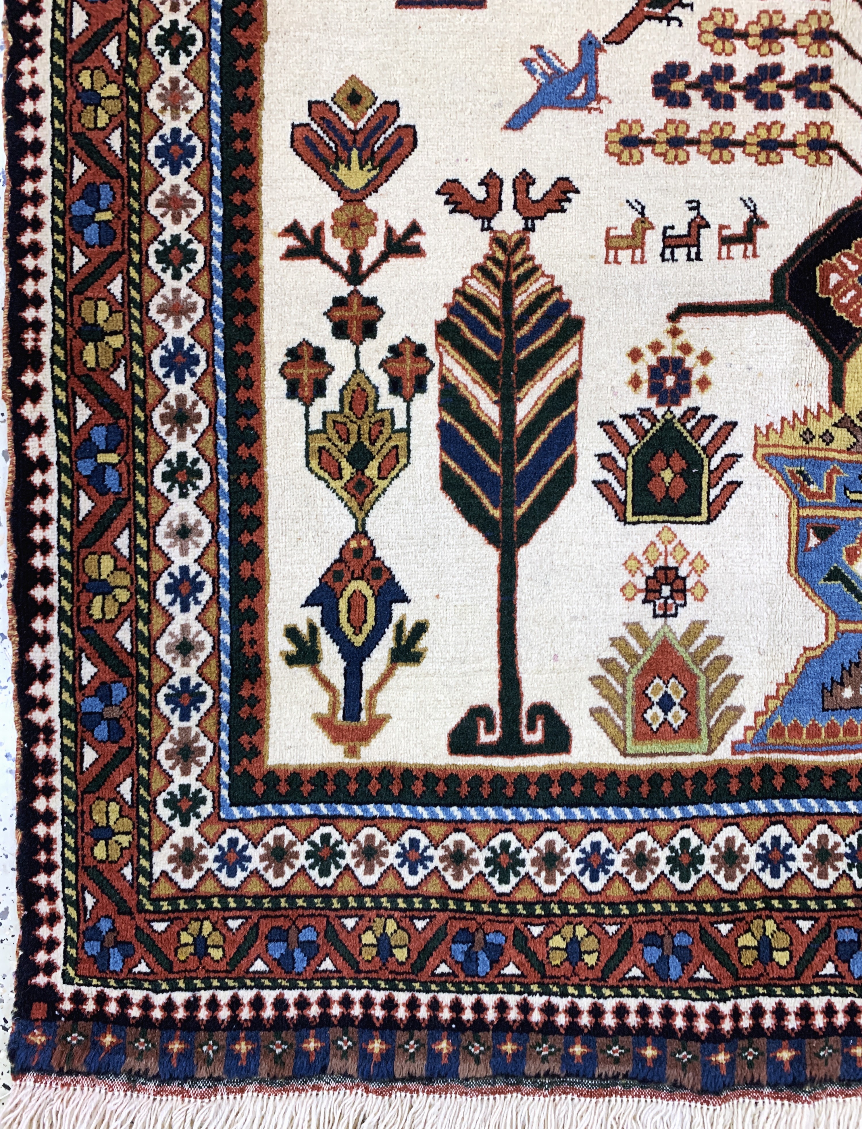 Detail b: Afschar, Persien, Ende 20.Jhd, Wolle auf Wolle, ca. 200 x 130 cm, EHZ: 2