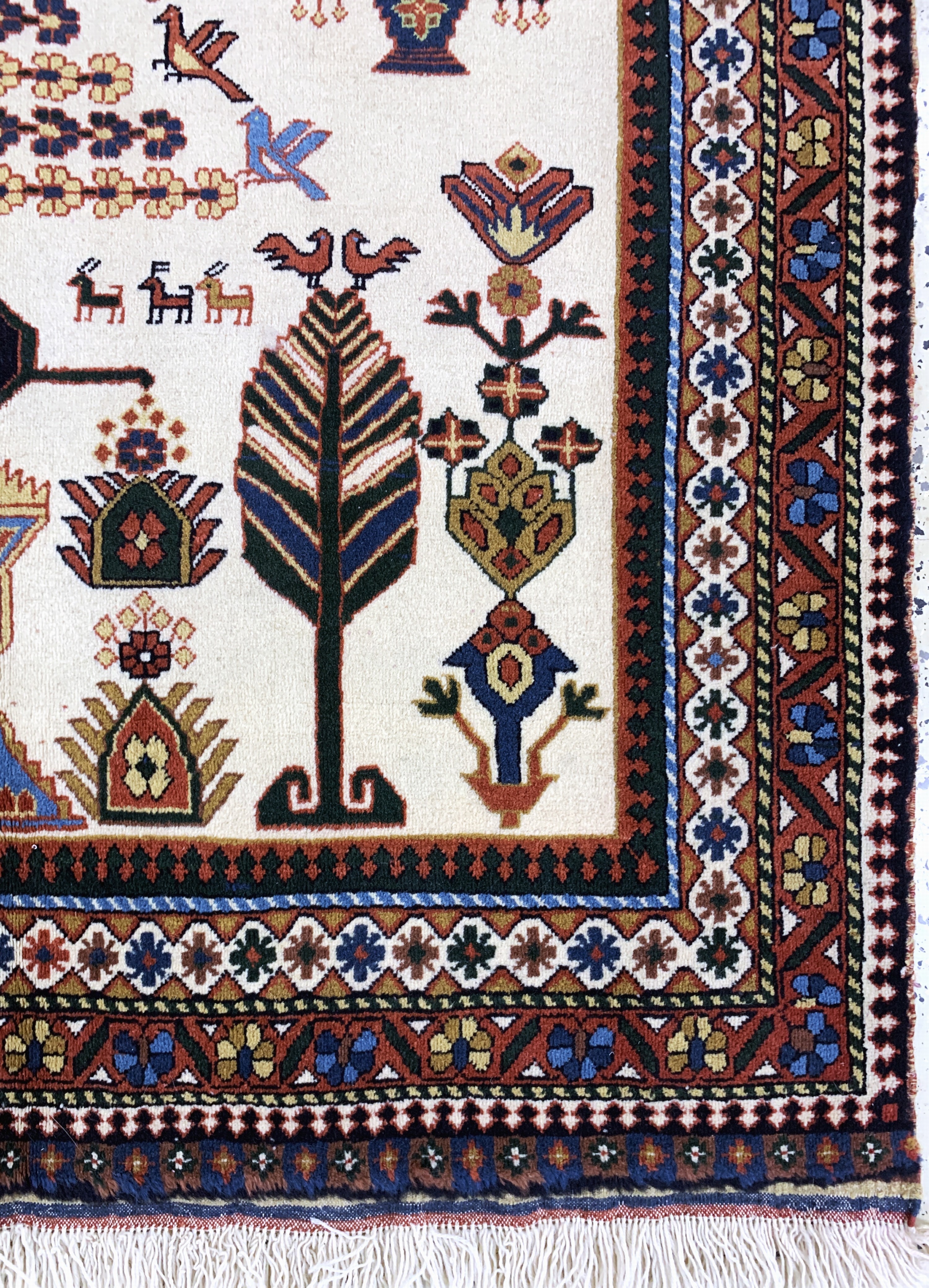 Detail c: Afschar, Persien, Ende 20.Jhd, Wolle auf Wolle, ca. 200 x 130 cm, EHZ: 2