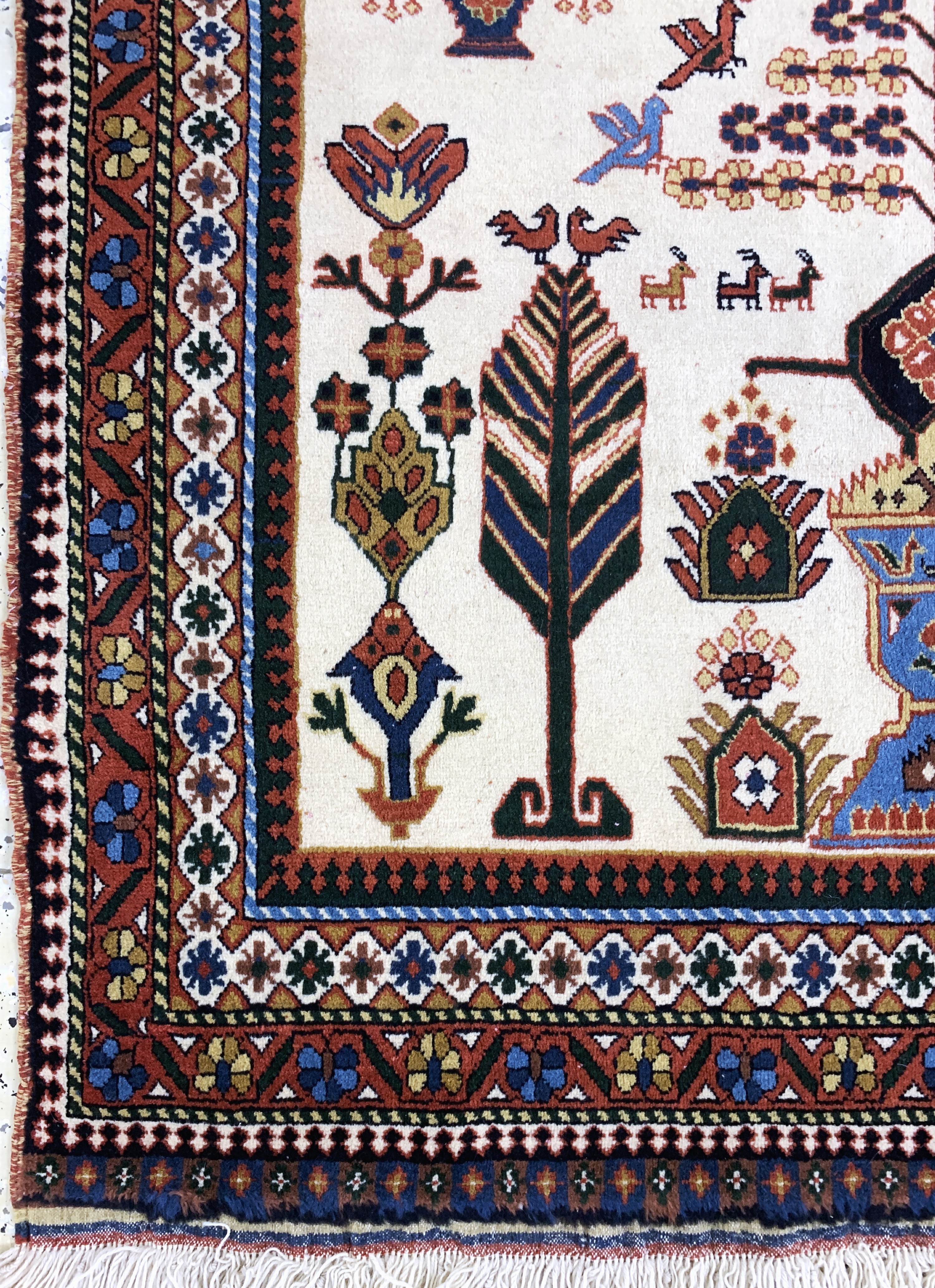 Detail d: Afschar, Persien, Ende 20.Jhd, Wolle auf Wolle, ca. 200 x 130 cm, EHZ: 2