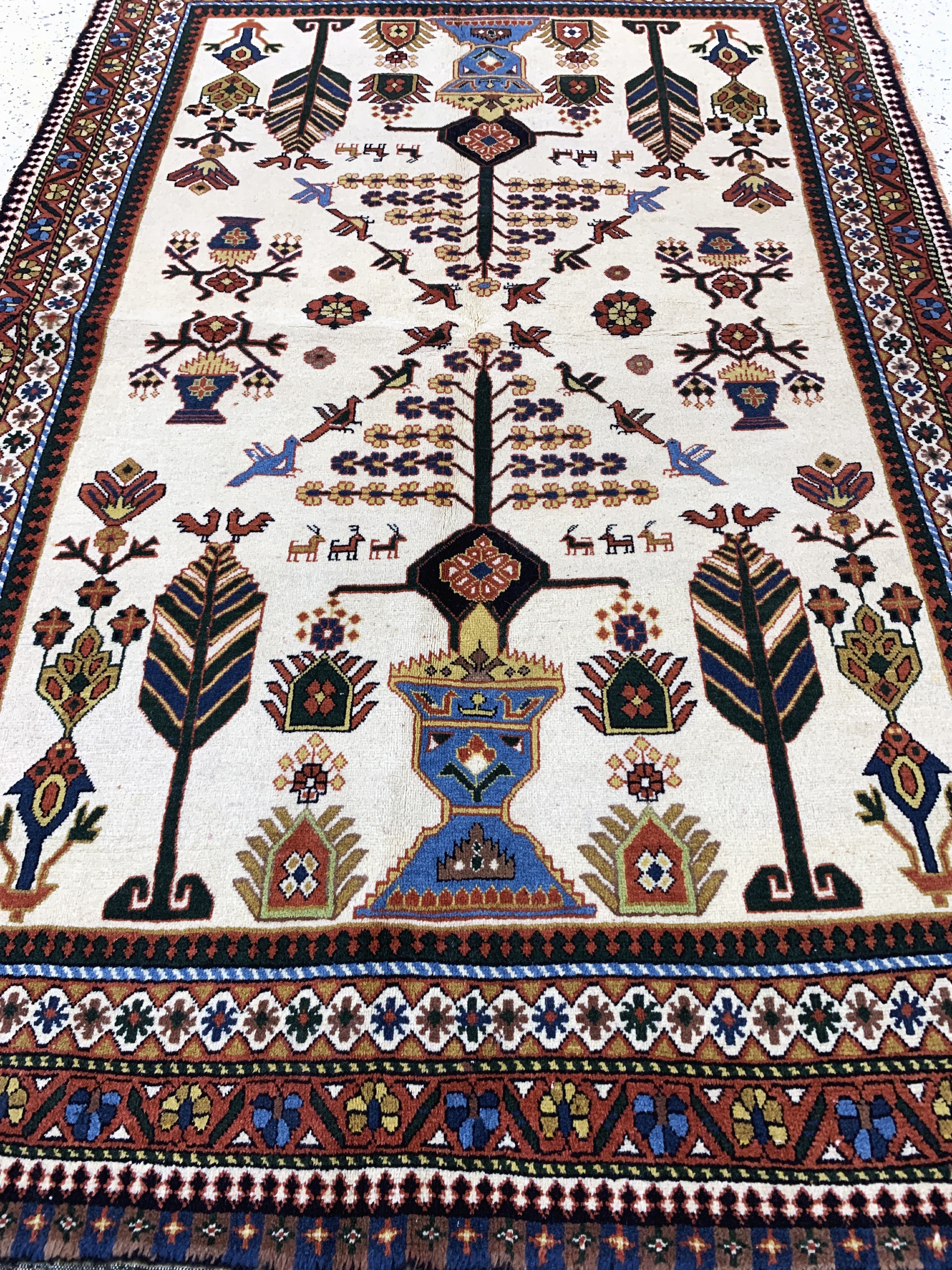 Detail e: Afschar, Persien, Ende 20.Jhd, Wolle auf Wolle, ca. 200 x 130 cm, EHZ: 2