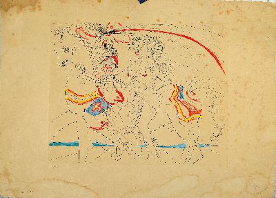 27036409k - Salvador Dali, 1904-1989, Kaltnadelradierungmit Farbaquatinta auf Japan, ´Diane de ...