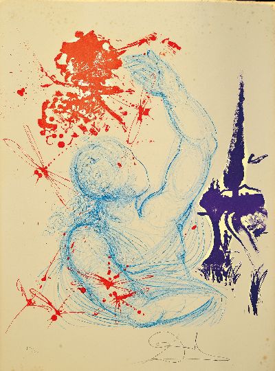 Image Salvador Dali, 1904-1989, Zinklithographie, ´Pubertät´, aus der Serie ´Edades de la ...