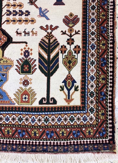 27036419a - Afschar, Persien, Ende 20.Jhd, Wolle auf Wolle, ca. 200 x 130 cm, EHZ: 2 Schätzpreis: ...