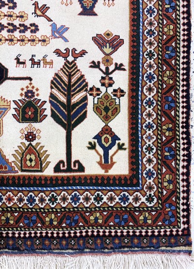 27036419c - Afschar, Persien, Ende 20.Jhd, Wolle auf Wolle, ca. 200 x 130 cm, EHZ: 2 Schätzpreis: ...