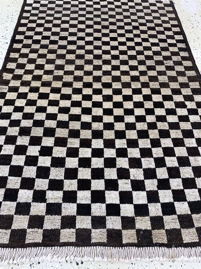 27036421d - Louri Gabbeh Persien, ´Schachbrett´Motiv, Anfang 20.Jhd, Wolle auf Baumwolle, ca. 138 x ...