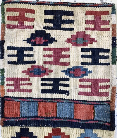 27036431c - Konvolut aus 6 Taschen, Persien, Anfang bisMitte 20.Jhd, Wolle auf Wolle, ca. 53 x 23 ...