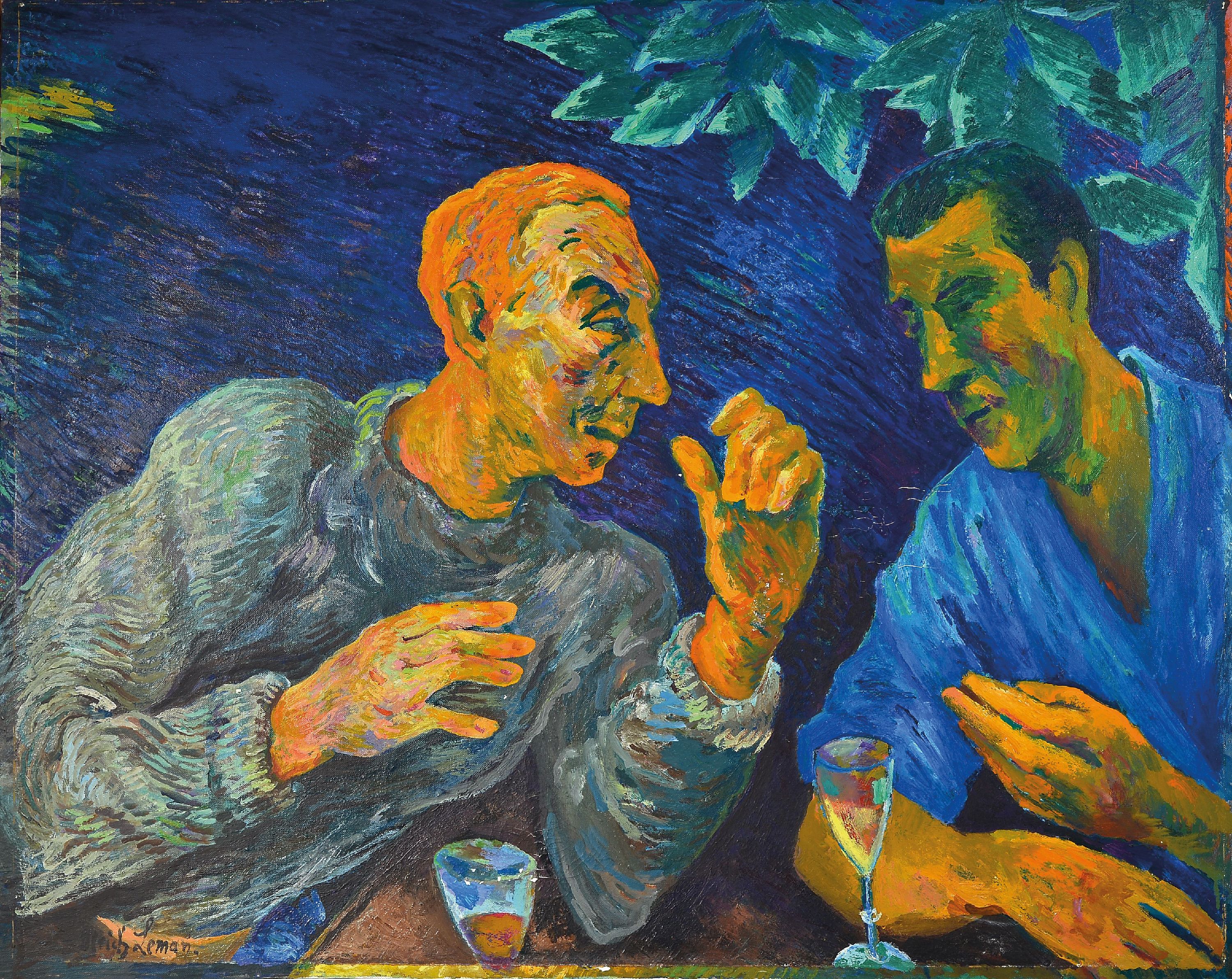 Image 27036544 - Ulrich Leman, 1885 Düsseldorf-1988 Deia/Mallorca, ´entscheidende Aussprache´, ...