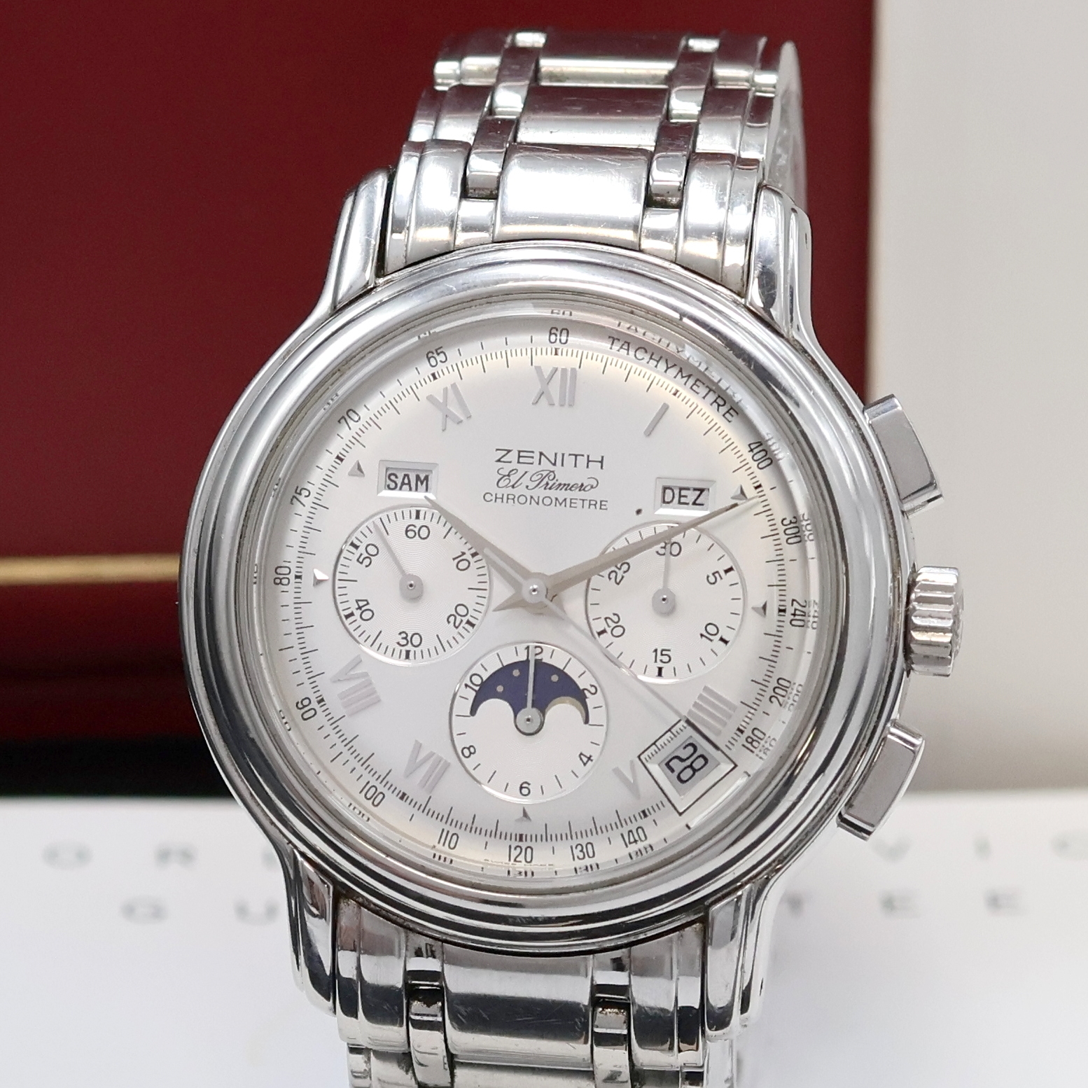 Detail a: ZENITH hochfeiner Schaltradchronograph in Chronometerqualität Serie Chronomaster Referenz 01.0240.410, Schweiz um 2000, Automatik, beids. vergl. ...