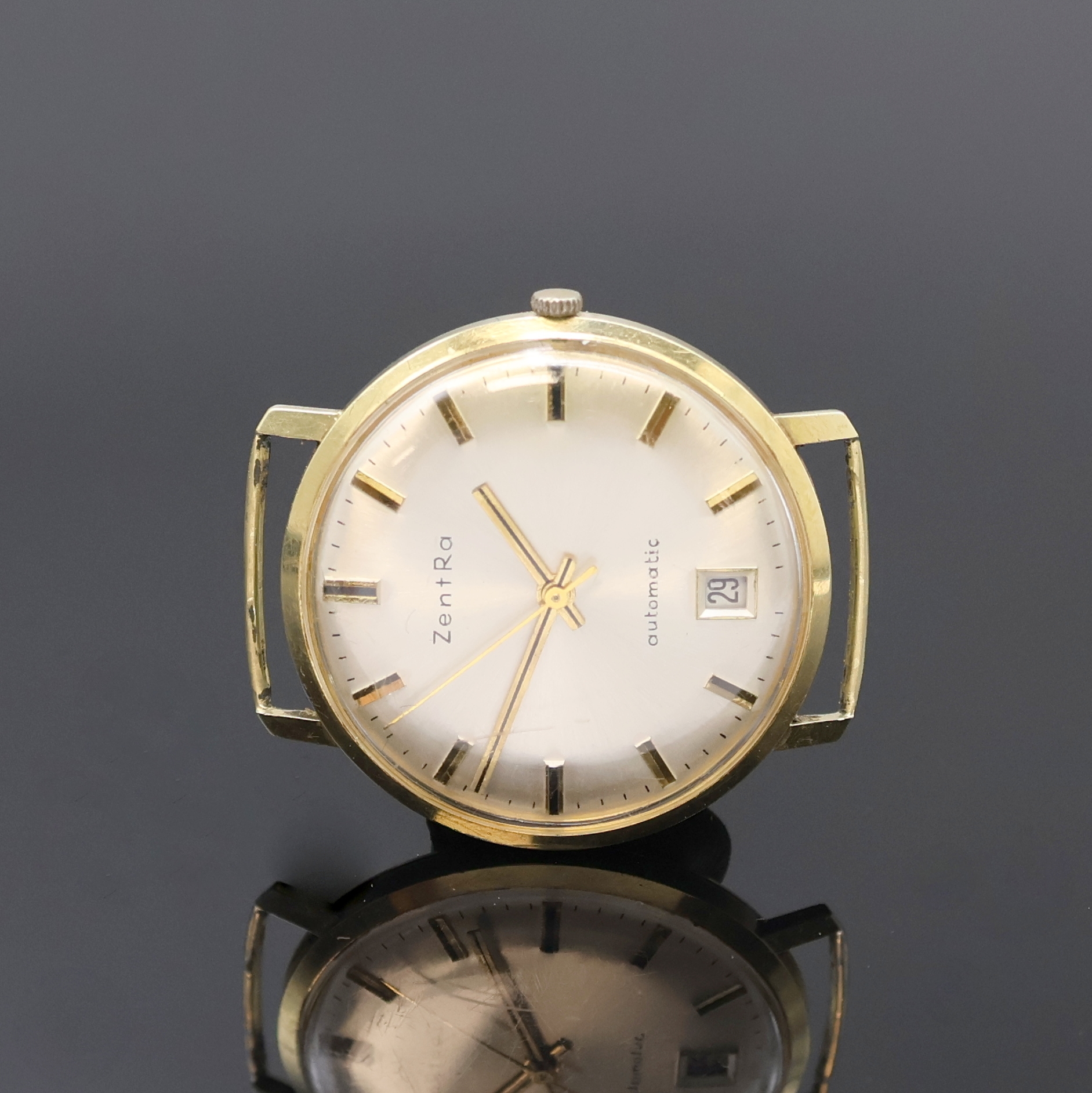 Image 27036583 - ZENTRA Armbanduhr in GG 585/000, Schweiz um 1970, Automatik, Boden m. Monogramm ...