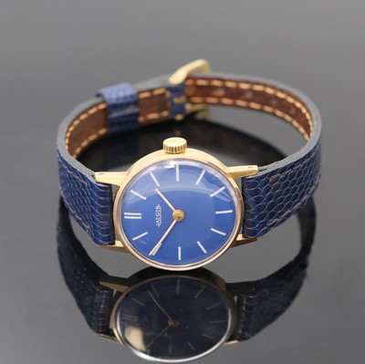 Image JAEGER Damenarmbanduhr in RG 750/000, Frankreich/Schweiz um 1970, Handaufzug, 2-tlg. ...