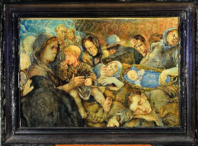 27036542k - Ulrich Leman, 1885 Düsseldorf-1988 Deia/Mallorca, ´1946 Menschenrechte, Danzig´, 1946, ...