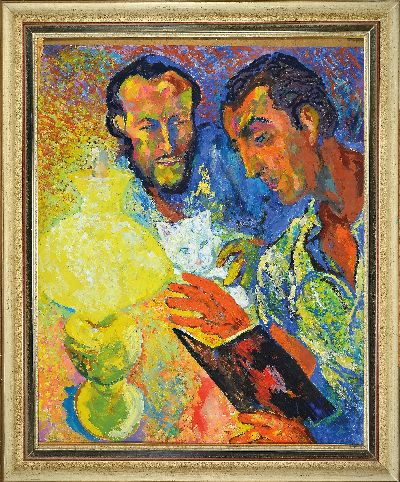 27036543k - Ulrich Leman, 1885 Düsseldorf-1988 Deia/Mallorca, ´Dichterlesung´ so verso bez., wohl ...