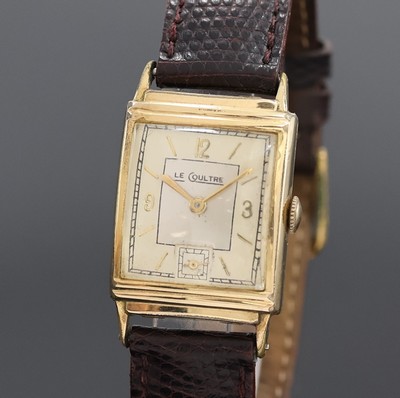 27036582a - LeCoultre 10k Goldfilled Armbanduhr, Schweiz um 1950, Handaufzug, Boden aufgedr., silb. ...