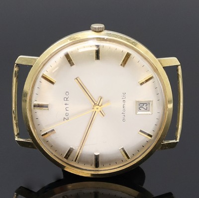 27036583a - ZENTRA Armbanduhr in GG 585/000, Schweiz um 1970, Automatik, Boden m. Monogramm ...