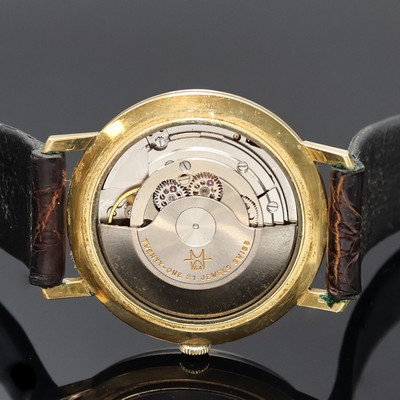 27036584e - ZENTRA Savoy Armbanduhr in GG 585/000, Schweiz um 1960, Automatik, Boden u. Glasrand ...