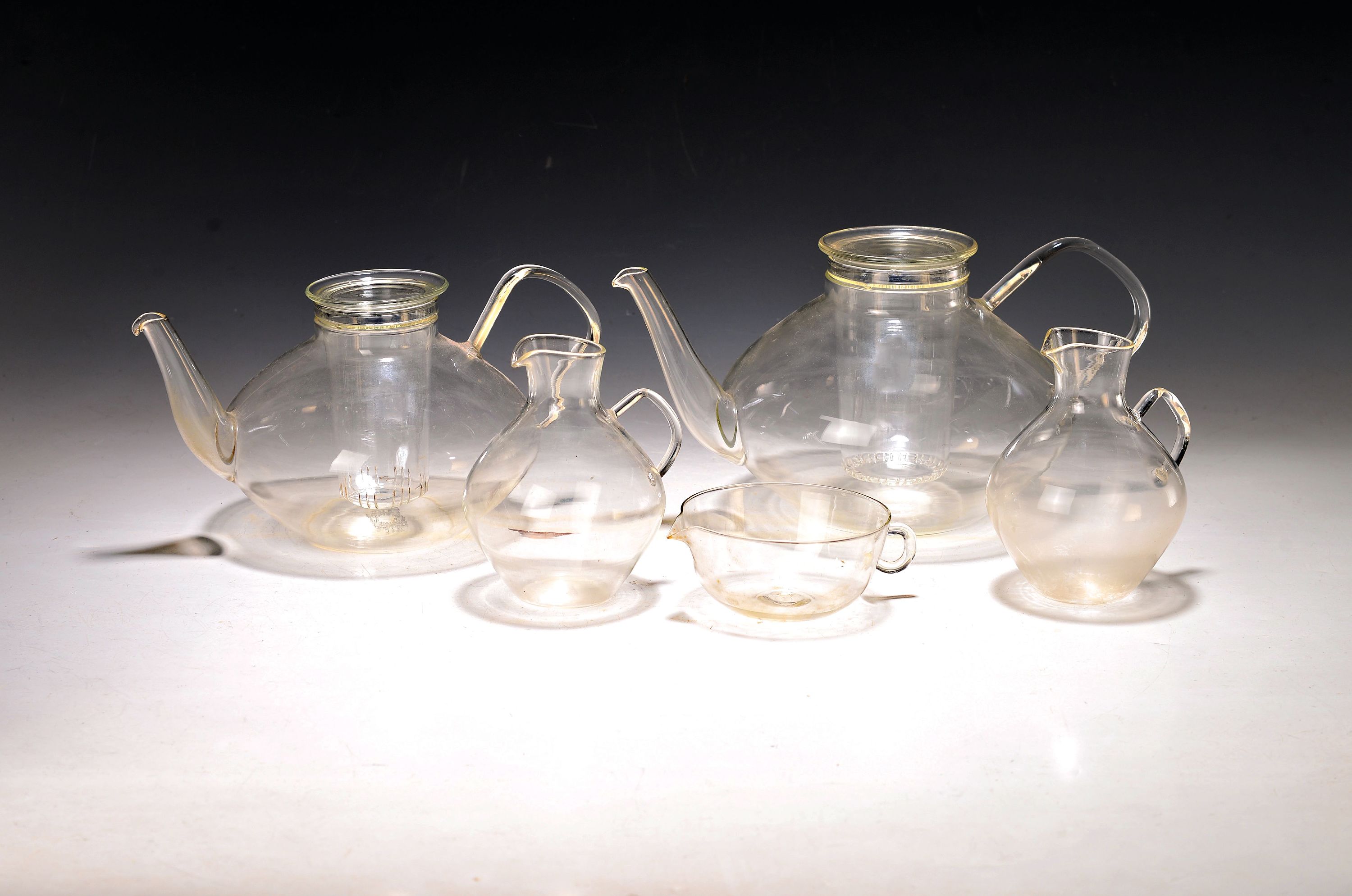 Image 27036606 - Konvolut Glasgeschirr, Entw. Wilhelm Wagenfeld (1900-1990) und Heinrich Löffelhardt ...