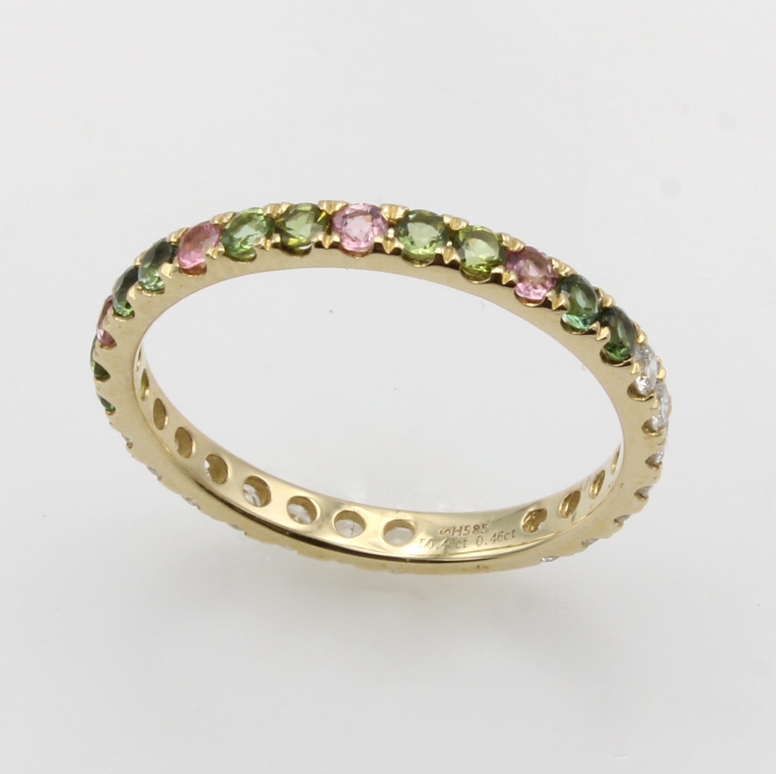 Image 27036661 - Ring mit Turmalinen und Brillanten, GG 585/ 000, Turmaline in versch. Farben zus. ca. ...
