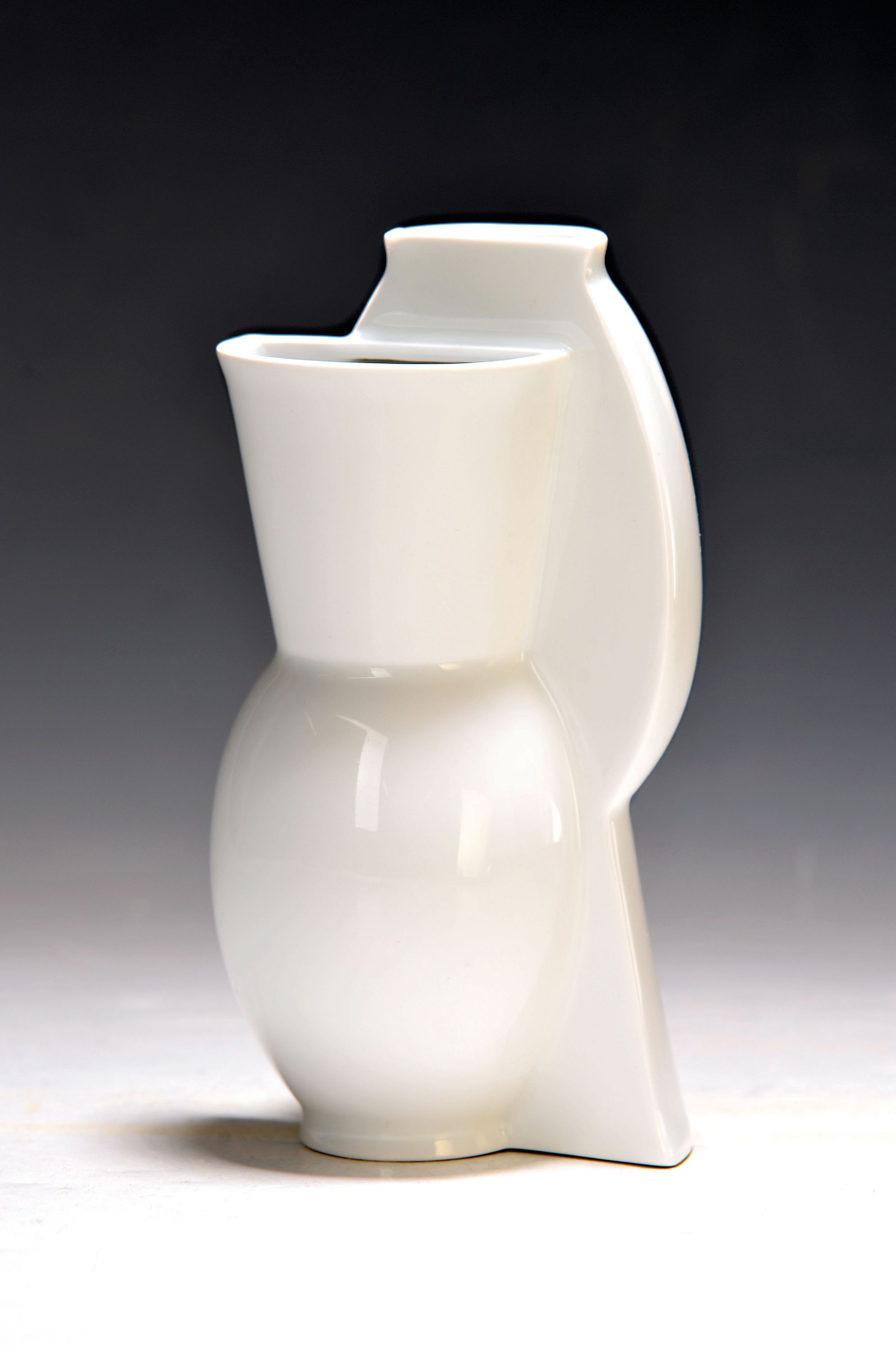 Image 27036754 - Vase, Meissen, Entwurf Peter Strang, Two Sides, weiß, H. 16.5 cm