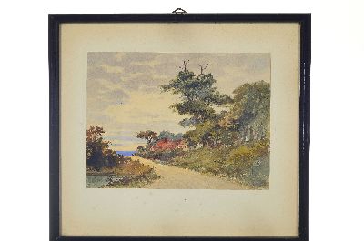 27036710k - Carl Malchin, 1838 Kröpelin-1923 Schwerin, Landschaft an der Müritz, Aquarell auf ...