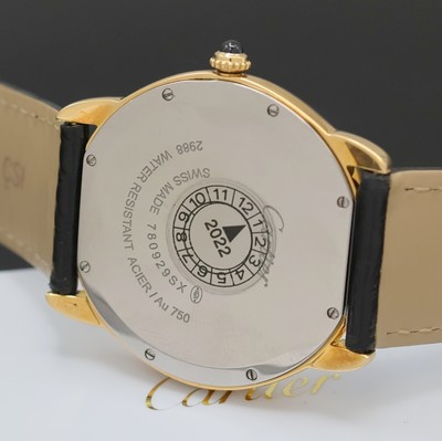 27036714e - CARTIER Ronde Solo Armbanduhr in GG 750/000 Referenz W6700455, quarz, Edelstahlboden ...