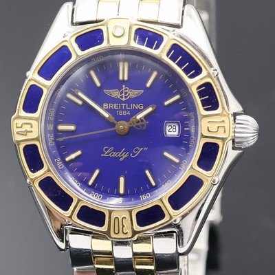 27036717a - BREITLING Lady J Damenarmbanduhr Referenz D52065, quarz, Edelstahl/Gold komb. inkl. ...