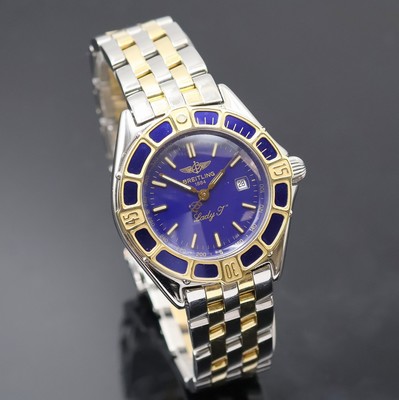 27036717b - BREITLING Lady J Damenarmbanduhr Referenz D52065, quarz, Edelstahl/Gold komb. inkl. ...