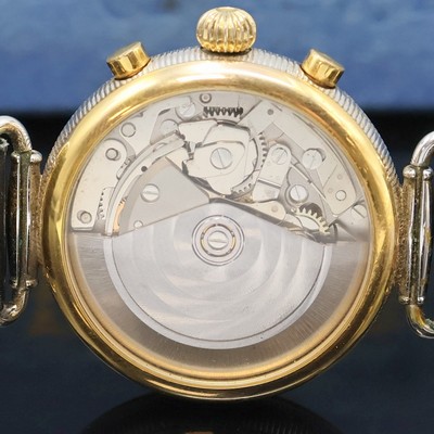 27036740d - ORATOR schöner Herrenchronograph in 2-farbig vergoldetem Gehäuse mit Vollkalender, ...