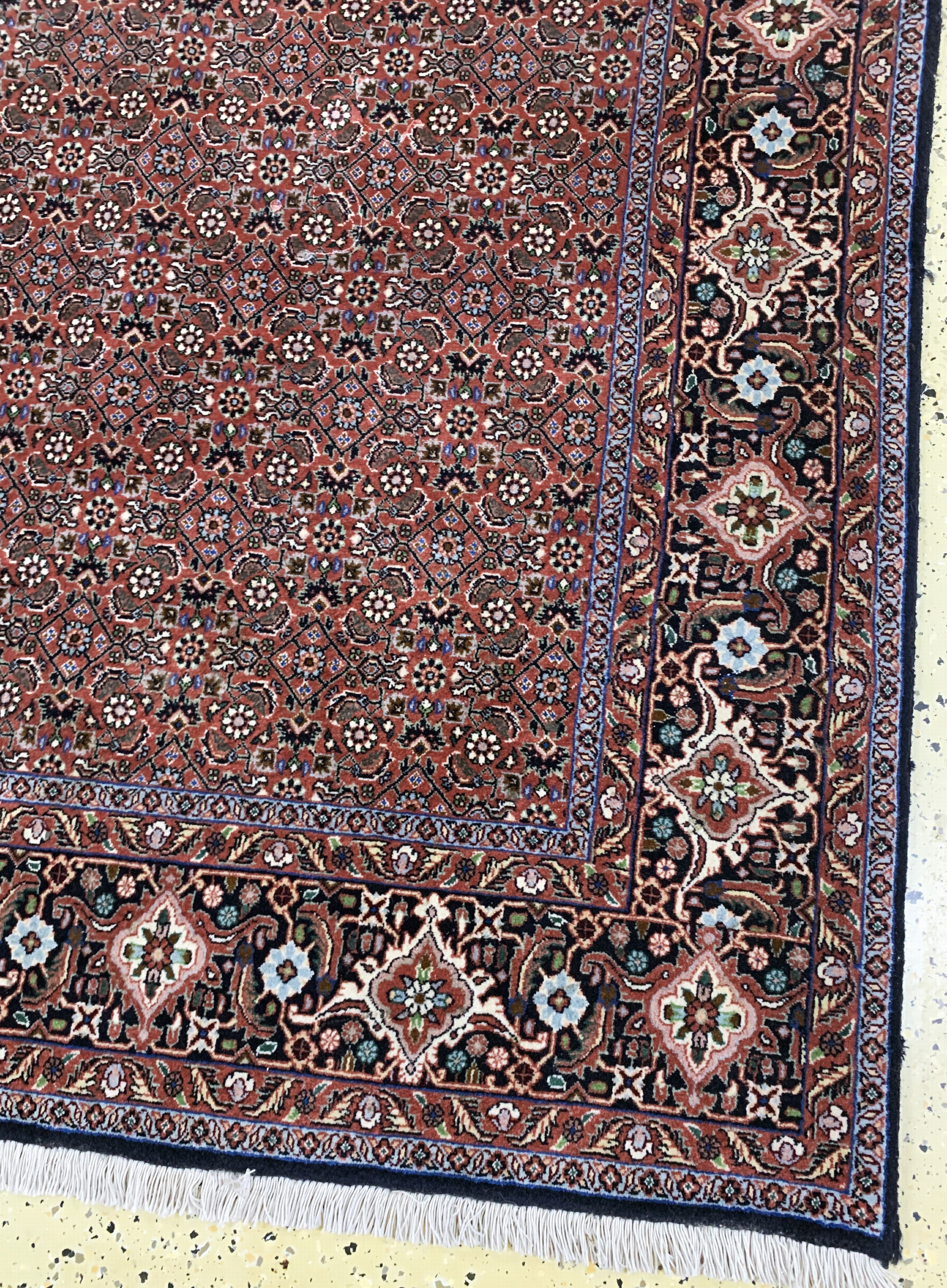 Detail a: Bidjar, Persien, Ende 20.Jhd, Korkwolle, ca. 290 x 202 cm, EHZ: 2, Fleck am Rand