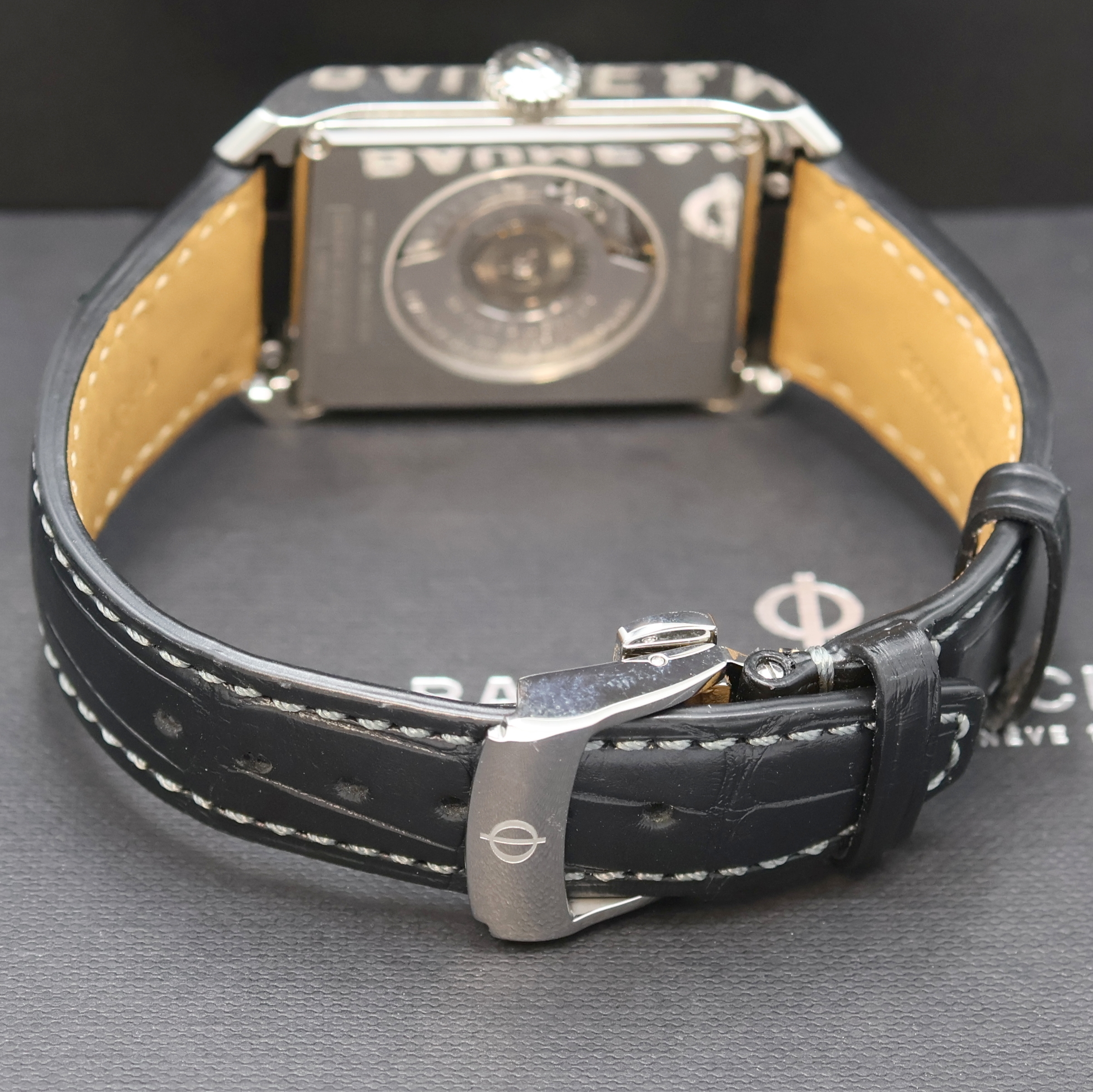 Detail c: BAUME & MERCIER Herrenarmbanduhr Hampton Referenz 65889, Automatik, Schweiz um 2020, Edelstahlgeh. inkl. orig. Lederband m. dopp. Faltschl., 4-fach ...