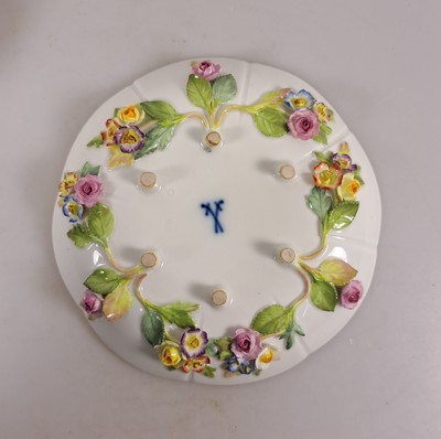 27036845k - Tete-a-tete, Meissen, Knaufzeit/Anfang 20.Jh., Porzellan, gestreute Blümchen, ...