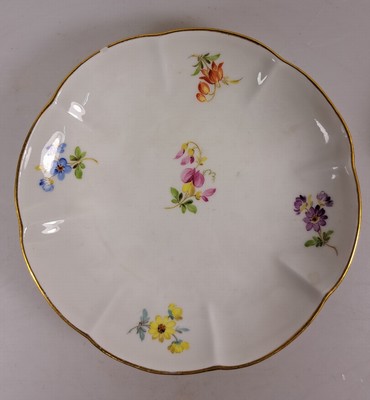 27036845n - Tete-a-tete, Meissen, Knaufzeit/Anfang 20.Jh., Porzellan, gestreute Blümchen, ...