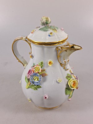 27036845s - Tete-a-tete, Meissen, Knaufzeit/Anfang 20.Jh., Porzellan, gestreute Blümchen, ...