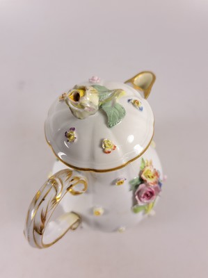 27036845t - Tete-a-tete, Meissen, Knaufzeit/Anfang 20.Jh., Porzellan, gestreute Blümchen, ...