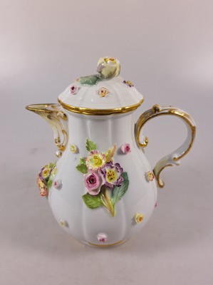 27036845u - Tete-a-tete, Meissen, Knaufzeit/Anfang 20.Jh., Porzellan, gestreute Blümchen, ...