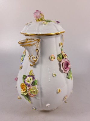 27036845x - Tete-a-tete, Meissen, Knaufzeit/Anfang 20.Jh., Porzellan, gestreute Blümchen, ...