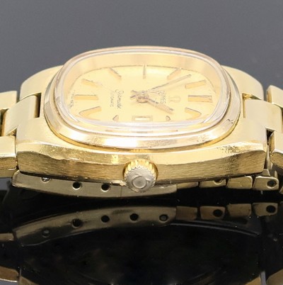 27036856e - 2 vergoldete Damenarmbanduhren, 1 x Omega Seamaster Automatic Ref. 566.0088/766.0819, ...