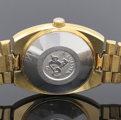 27036856h - 2 vergoldete Damenarmbanduhren, 1 x Omega Seamaster Automatic Ref. 566.0088/766.0819, ...