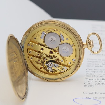 27036860d - IWC offene Herrentaschenuhr in GG 585/000, Schweiz verk. lt. Stammbuchauszug 10/1929, ...