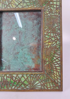 27036882d - Bilderrahmen, Tiffany Studios, New York, num. 947, Opakglaseinsatz in Grün, ...