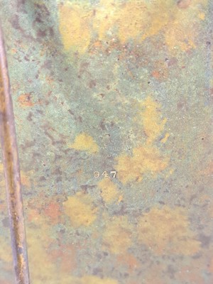 27036882g - Bilderrahmen, Tiffany Studios, New York, num. 947, Opakglaseinsatz in Grün, ...