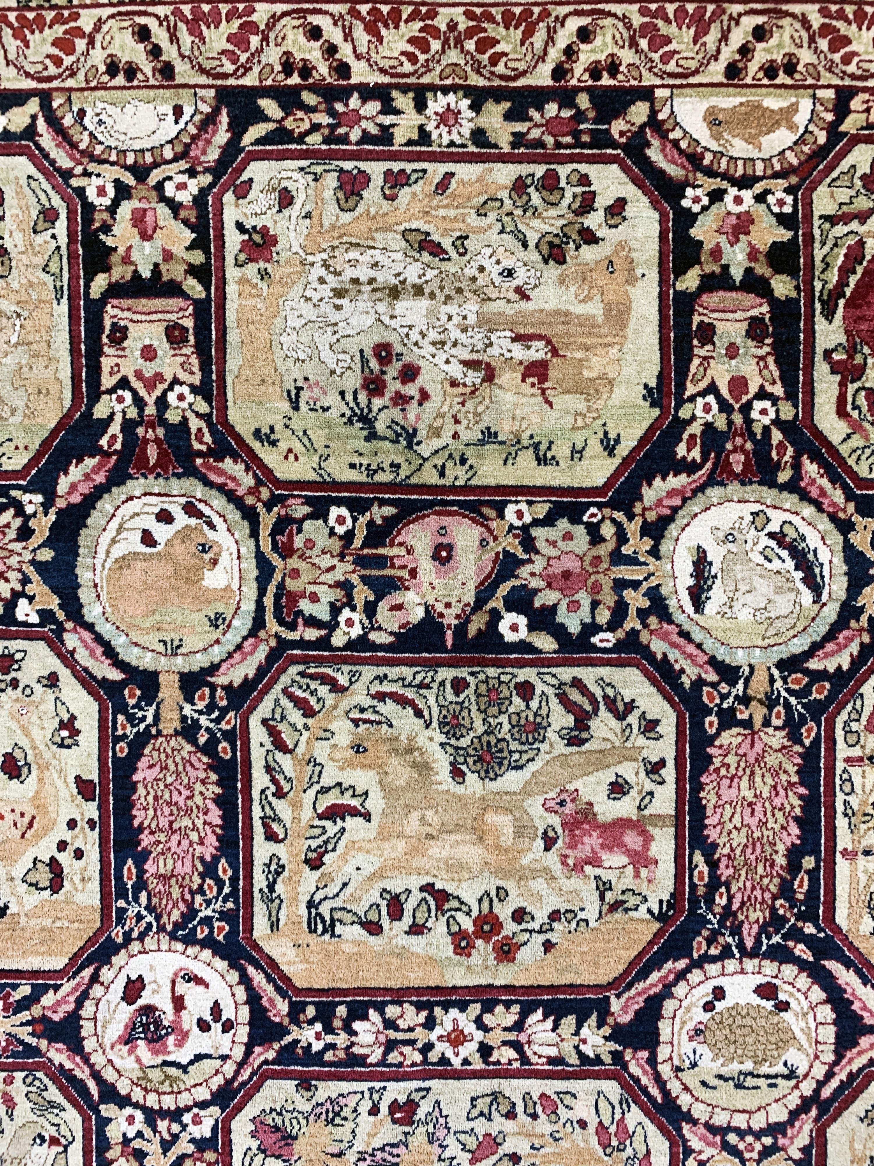 Detail f: Antiker Kerman, Persien, um 1900, Wolle aufBaumwolle, ca. 240 x 150 cm, EHZ: 1-2