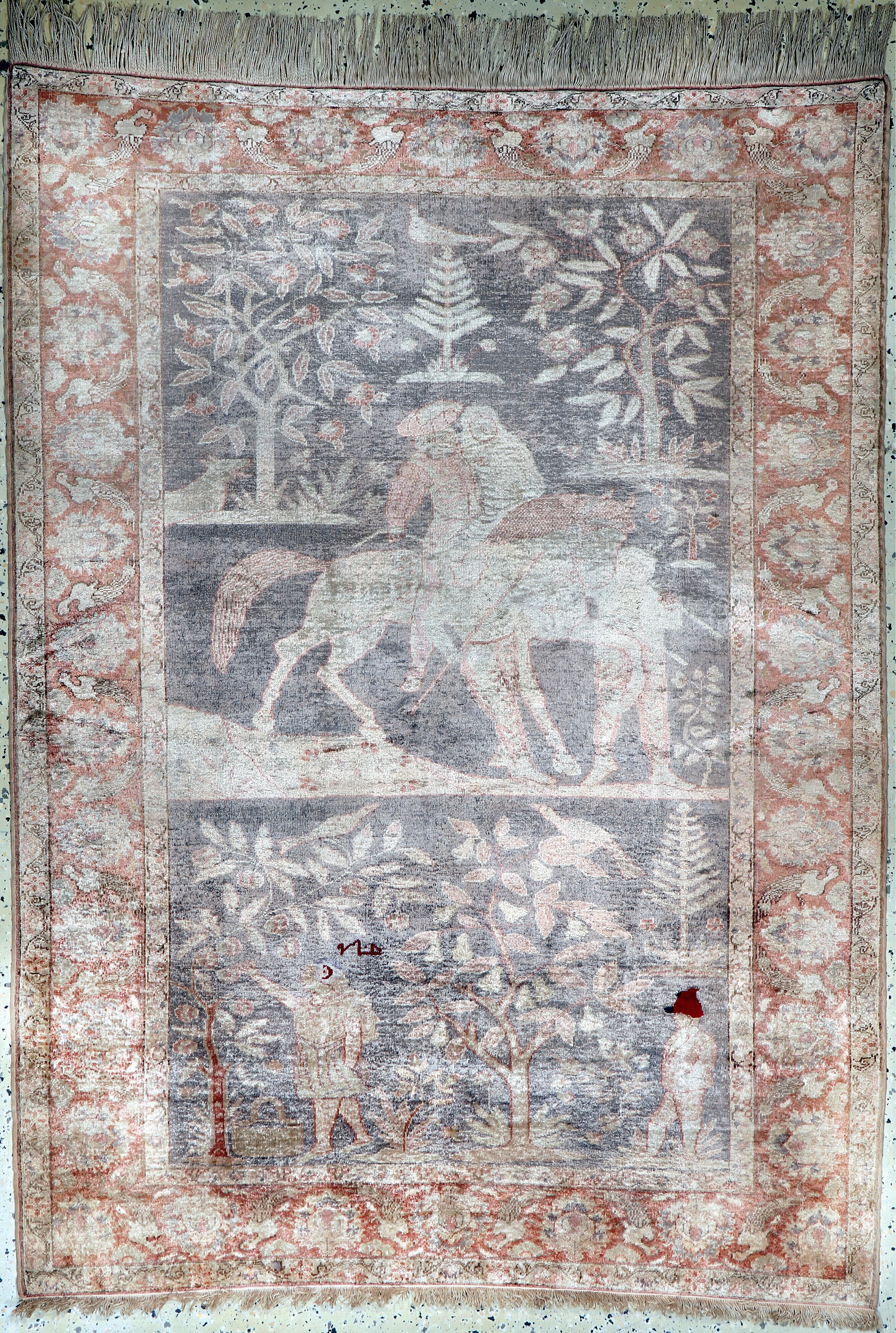 Image 27036903 - Seiden Kayseri, Türkei, Anfang 20.Jhd, Seide auf Baumwolle, ca. 160 x 120 cm, ...