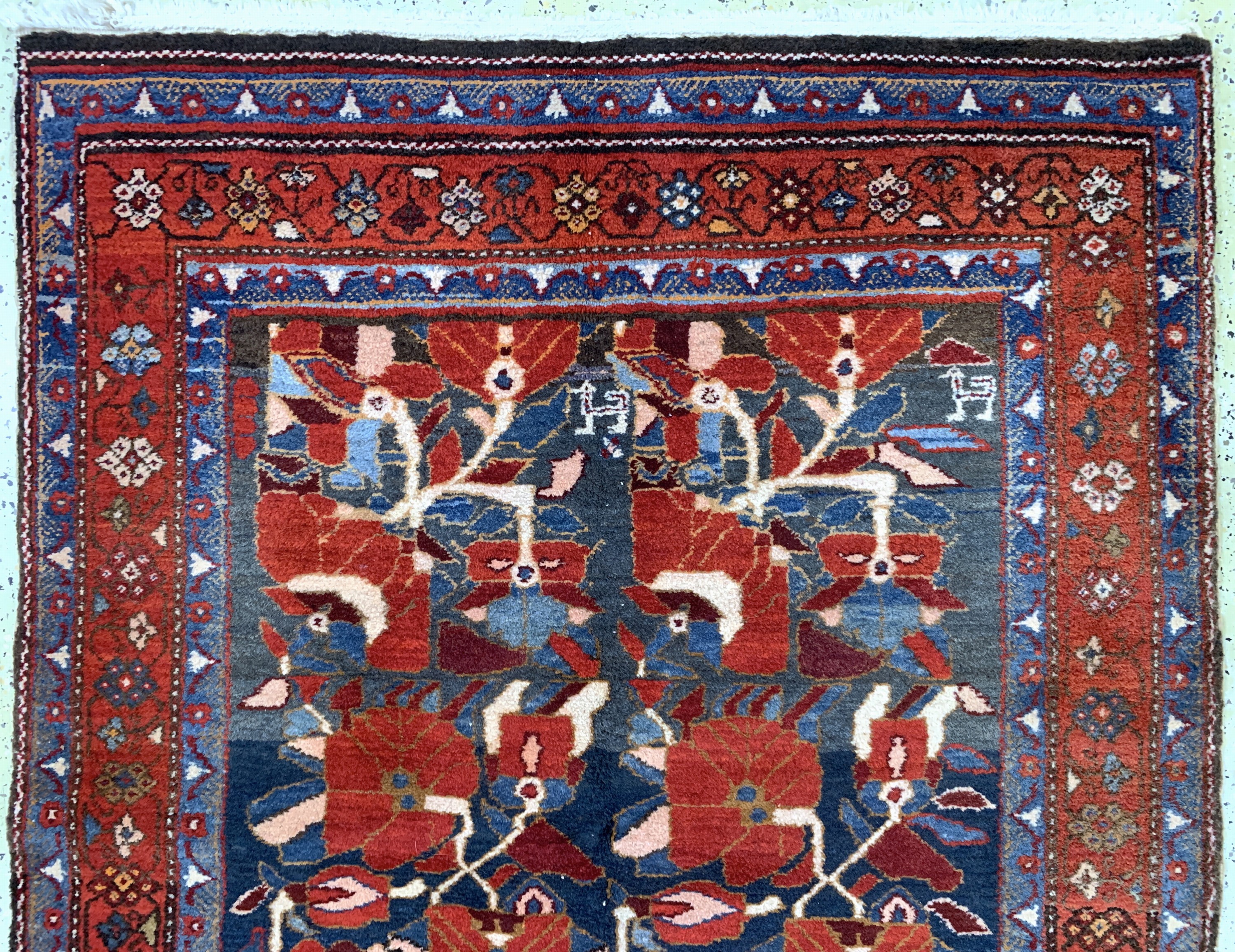 Detail a: Meschgin alt, Persien, Mitte 20.Jhd, Wolle auf Baumwolle, ca. 277 x 125 cm, EHZ: 2