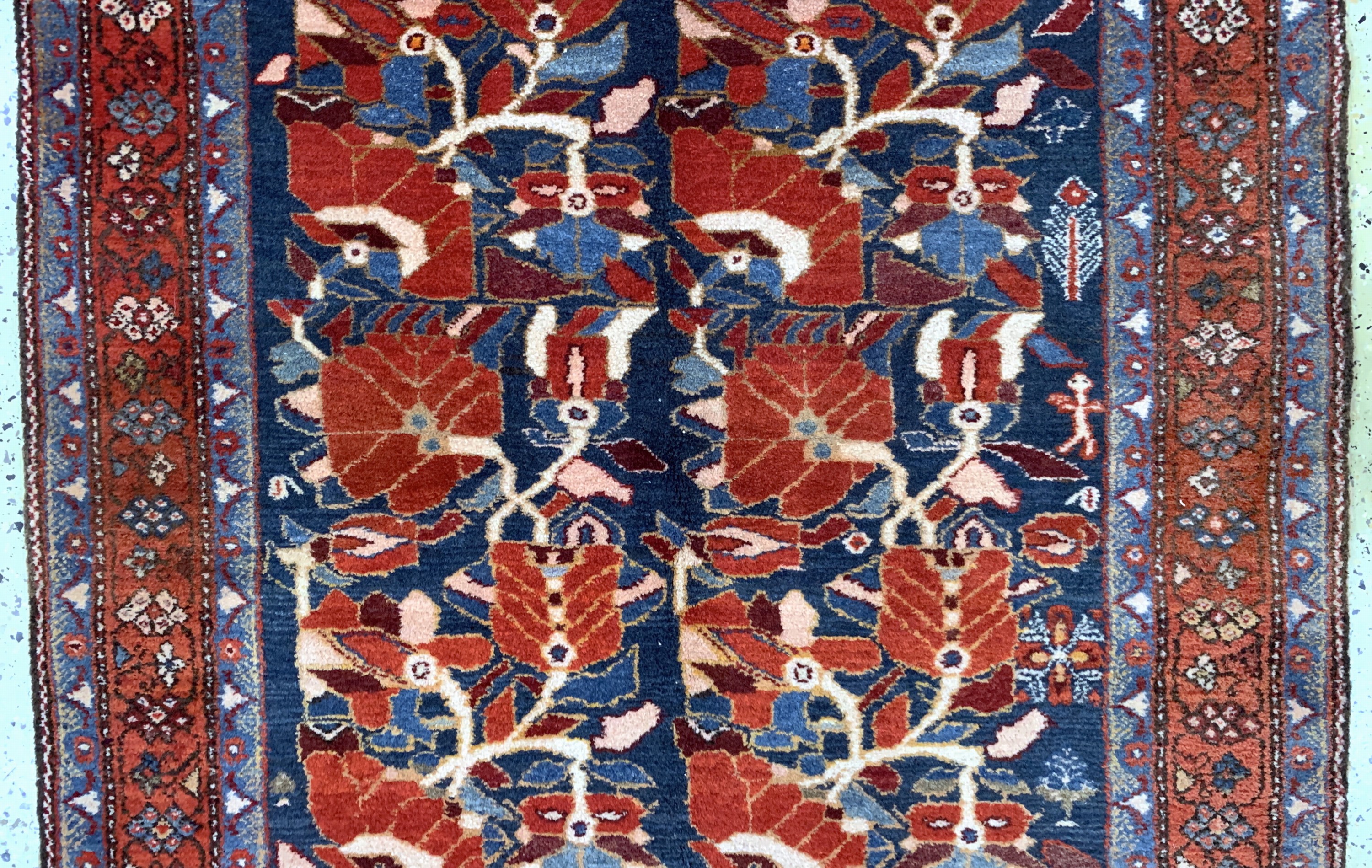 Detail b: Meschgin alt, Persien, Mitte 20.Jhd, Wolle auf Baumwolle, ca. 277 x 125 cm, EHZ: 2
