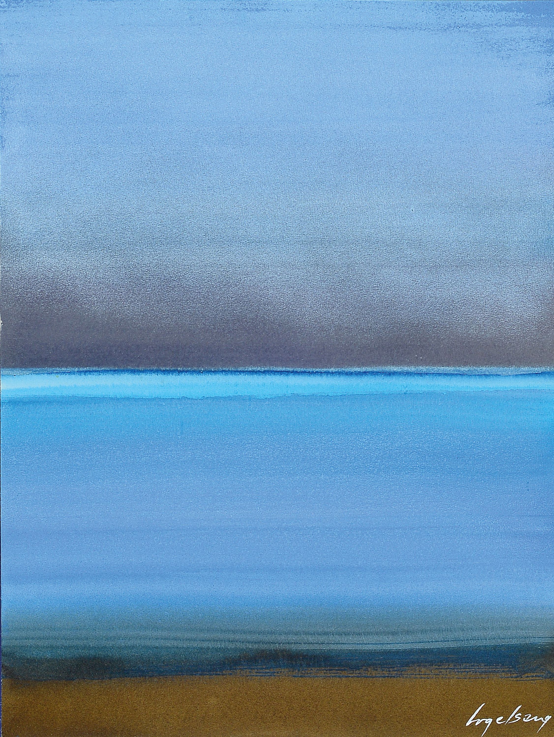 Image 27036918 - Karl Vogelsang, 1932 Essen-2006 Kronberg, Aquarell, o.T., Meerlandfach, rechts unten ...