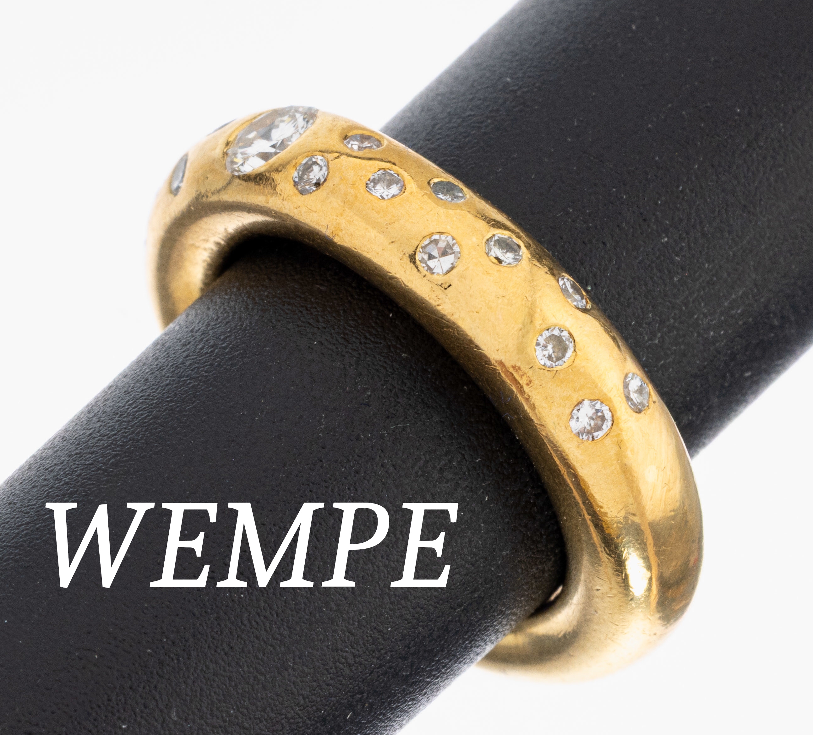 Image 27036925 - 18 kt Gold WEMPE Brillant-Ring, GG 750/000,22 Brillanten zus. ca. 0.59 ct feines Weiß- ...