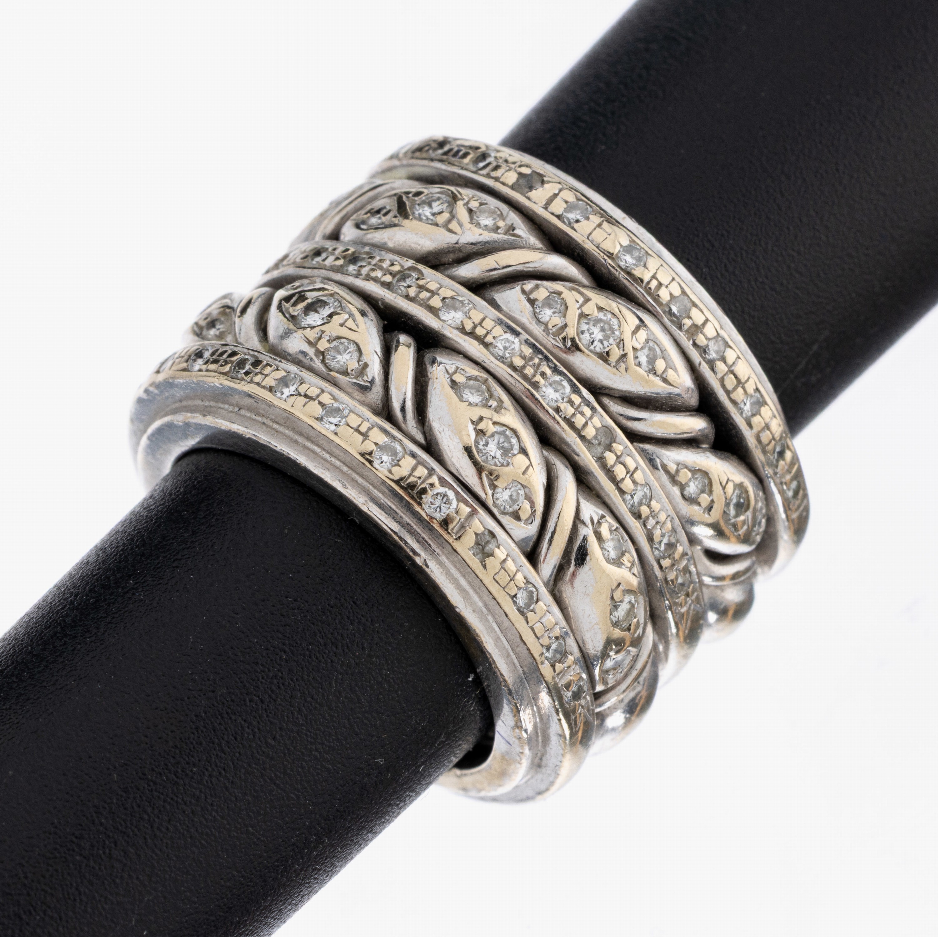 Image 27036928 - 18 kt Gold Brillant-Ring, WG 750/000, Brillanten zus. ca. 0.92 Weiß/vs-si, RW 51, ca. ...